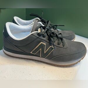 NEW BALANCE 501, Men’s 9.5 Army green and tan.